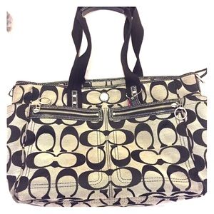 ** AUTHENIC COACH BABY AND DIAPER BAG**