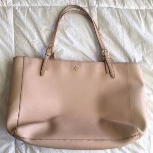 Blush Pink Tory Burch York Buckle Tote
