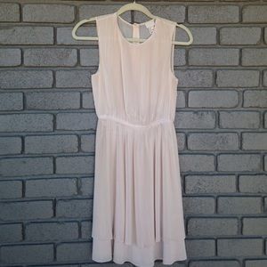 H&M Pleated Chiffon Dress