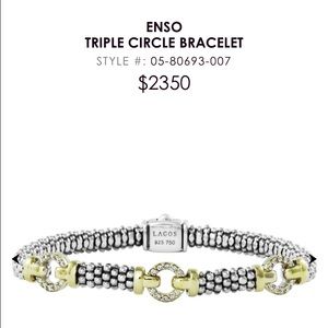 Lagos Enso Triple Circle Bracelet