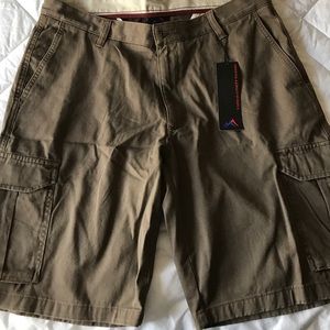 Men's brown cargo shorts
