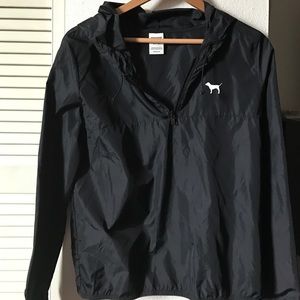 Black Half-Zip Anorak