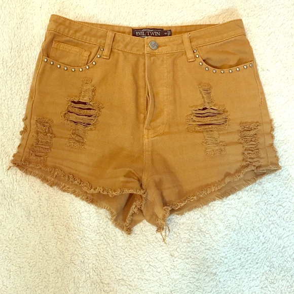 Evil twin high rise shorts