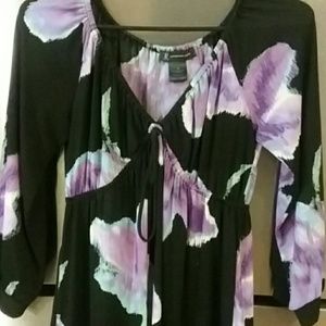 INC Floral and Black Dress