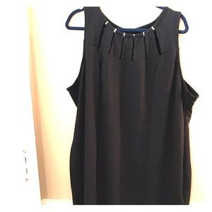 Plus size sleeveless black dress Lane Bryant
