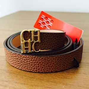 CH Carolina Herrera Leather Belt