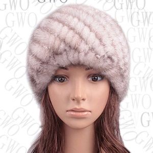 🍓Beautiful gray mink fur cap🍓