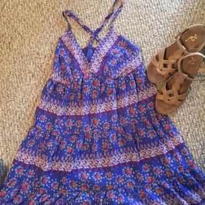 Floral pattern A-line dress