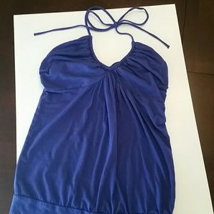 VS blue halter top