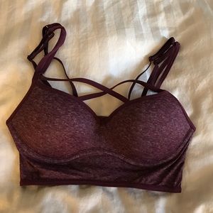 PINK criss cross bra