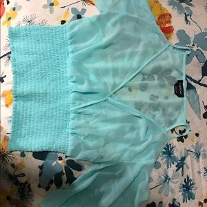 Bebe aqua kimono shirt