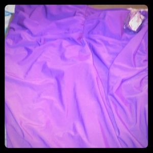 Purple Liz Lange maternity swim suit