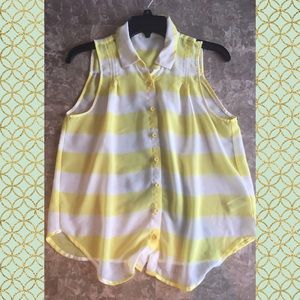 Flowy chiffon button down