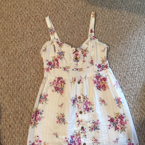 Cream floral dress