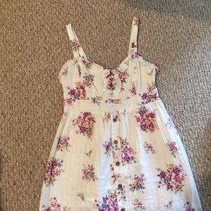 Cream floral dress