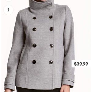 Gray peacoat !