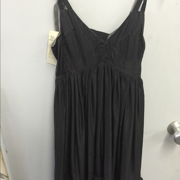 Black silk dress