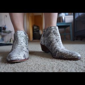 Sam Edelman Snake Print Bootie