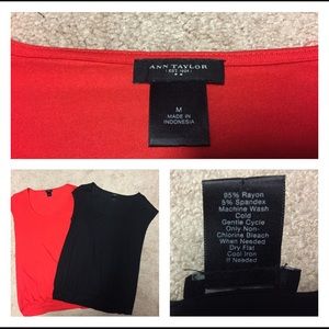 Ann Taylor scoop neck tops