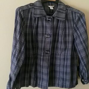 Christopher & Banks plaid jacket