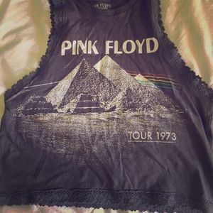 Pink Floyd vintage crop top