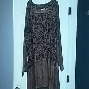 Soft Surroundings women's plus extra long tunic