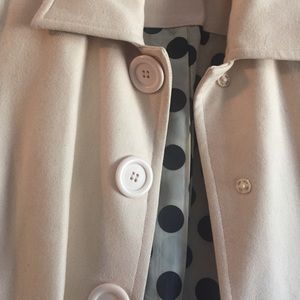 Winter cream pea coat