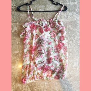 Floral chiffon blouse