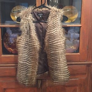 Bebe faux fur vest