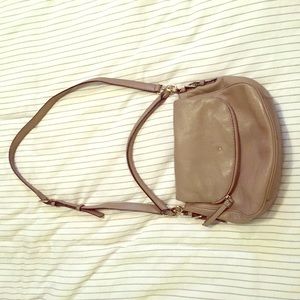 Gray Tan Kate Spade Leather Bag
