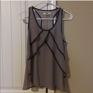 Polka dotted tank top