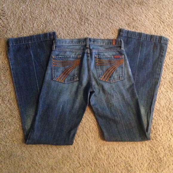 seven for all man kind flare jeans - Picture 1 of 3