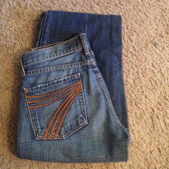 seven for all man kind flare jeans - Picture 2 of 3