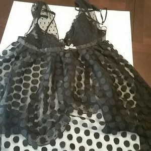 VS Polka dot, sheer, nighty