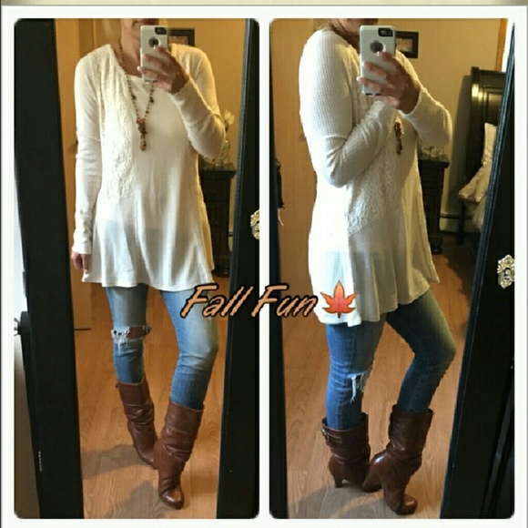 Ivory fall tunic