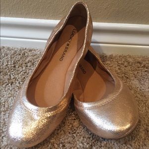 Rose Gold Lucky Brand Flats