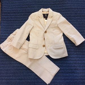 J Crew pinstripe suite