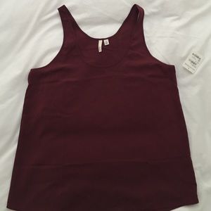 Frenchi burgundy tank top