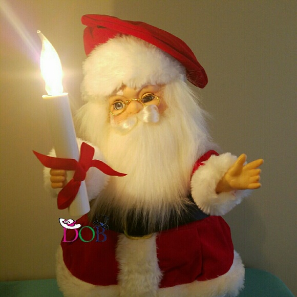 Vintage Animated Illuminated Santa Claus Deluxe