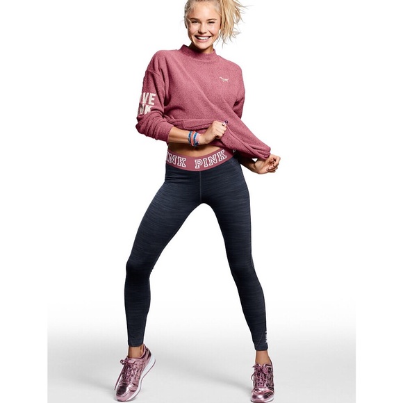 PINK Victoria's Secret Pants - VS PINK Fleece Lined Ultimate Leggings BEGONIA
