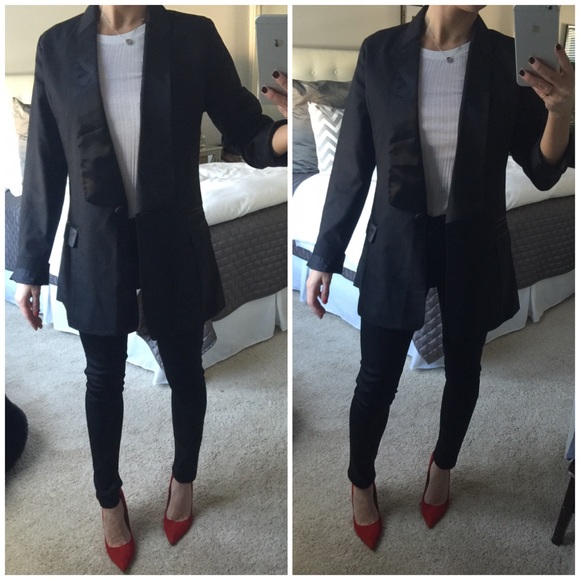 oversized tuxedo blazer