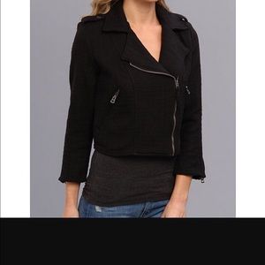 Lucky Brand Temera Black Moto Jacket,