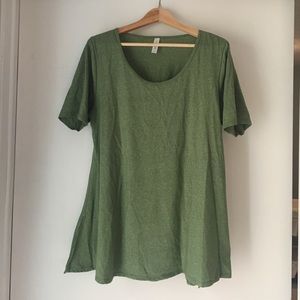 LuLaRoe Women's Perfect Tee Size XL heather green