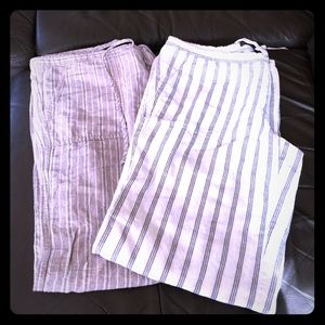 Victoria secret linen beach pants