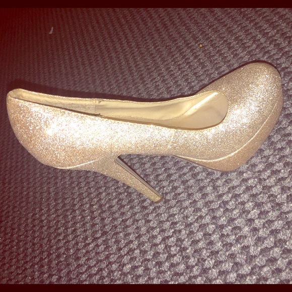 Gold Sparkly Heels