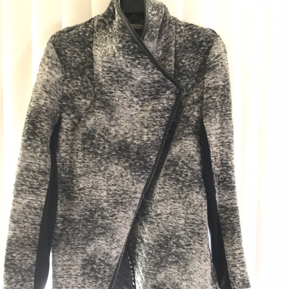 Rachel Roy Faux-Leather Trim Jacket - Picture 2 of 3