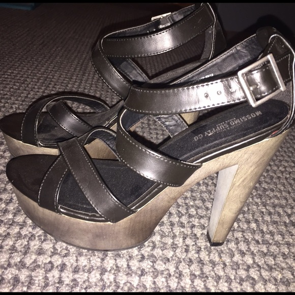 Black Strappy Heels