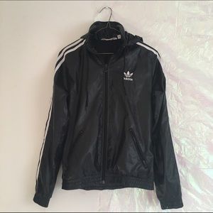 Adidas Shiny Black & White Jacket