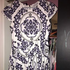 Dress, Black and Blue design.