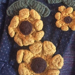 Vintage sunflower coat